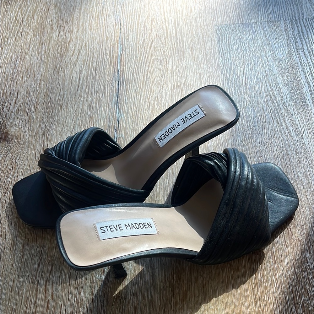 Steve Madden Black Women's Heeled Sandals